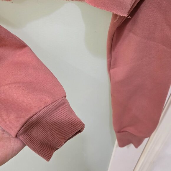 Lounge Women’s 3-Piece Set – Pink Bralette, Cropped Crewneck Sweatshirt & Sweatp - Picture 4 of 15